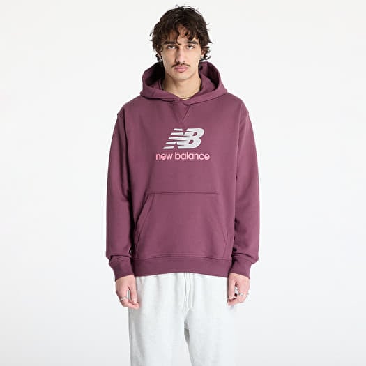 New Balance Athletics French Terry Logo Hoodie Violet
