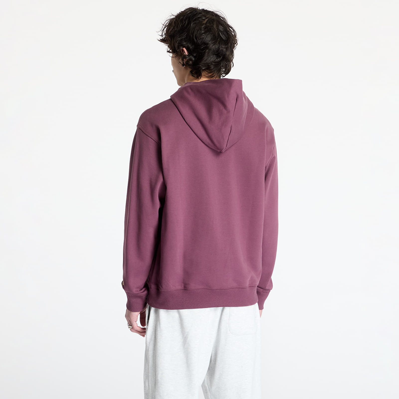 Férfi kapucnis pulcsik New Balance Athletics Relaxed League Hoodie Violet