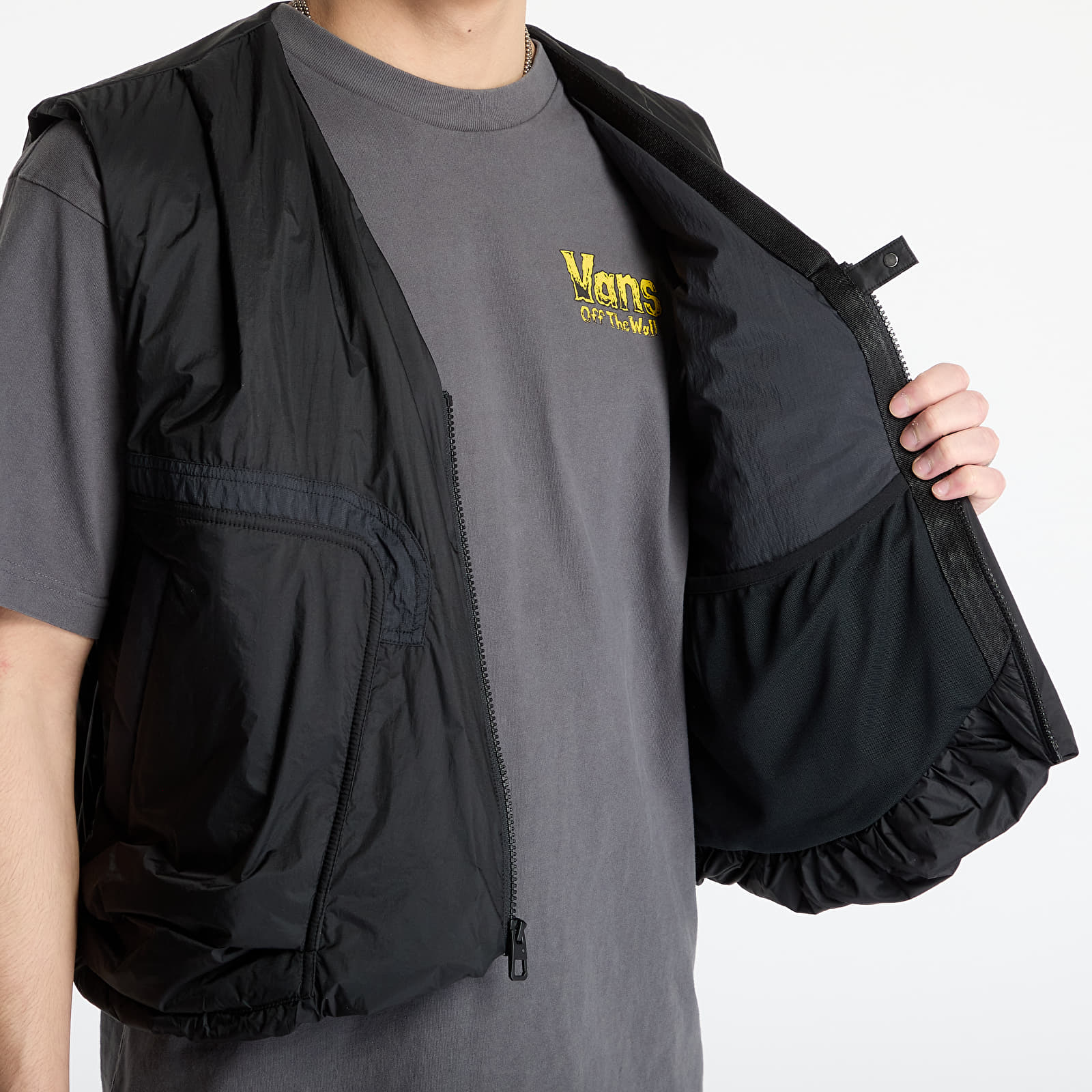 Pánské vesty Nike Tech Men's Woven Vest Black/ Black