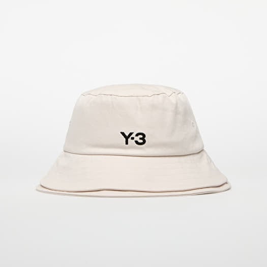 Y-3 3-Stripes Bucket Hat Talc