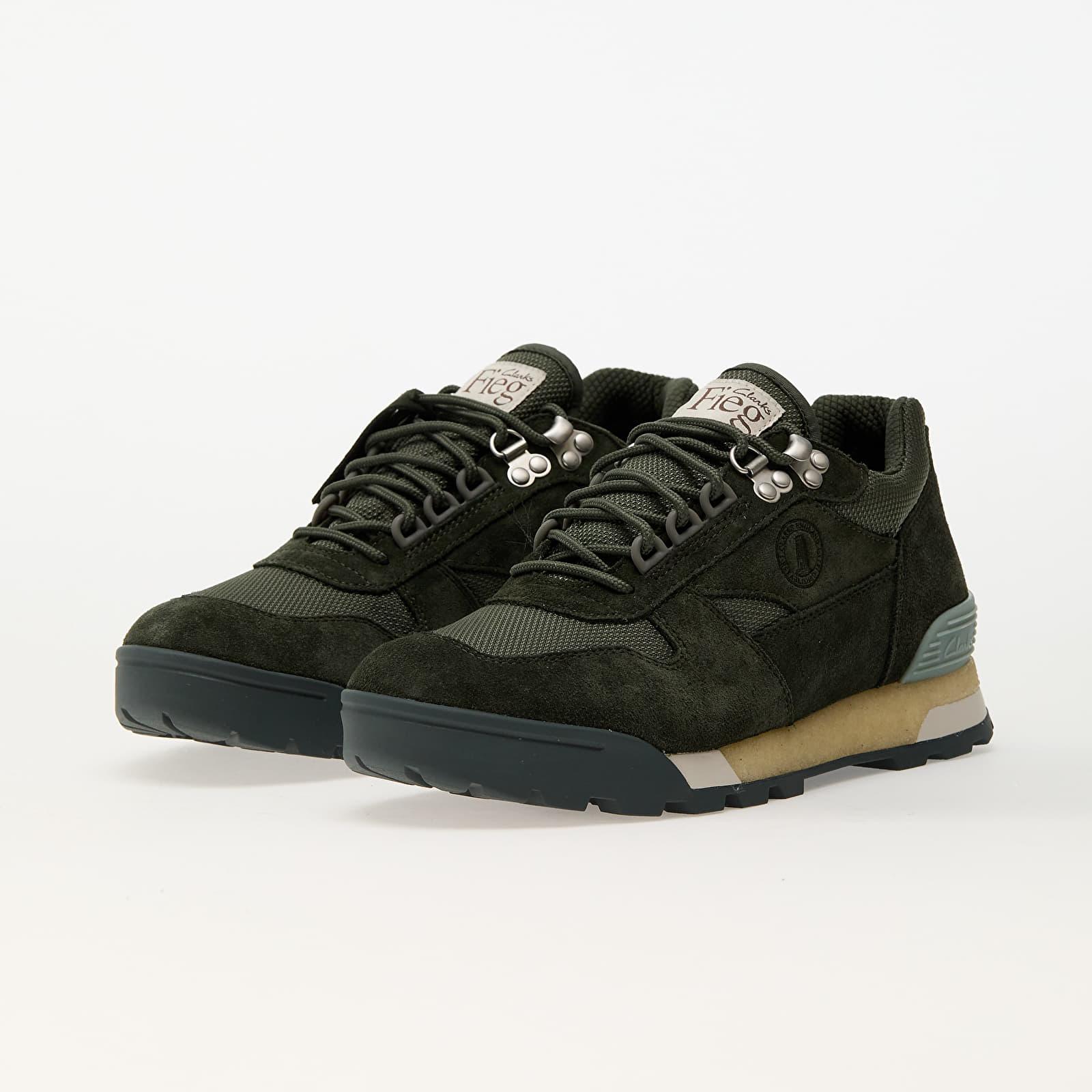 Men's shoes Clarks Originals x Ronnie Fieg Laddow Dark Olive Combi