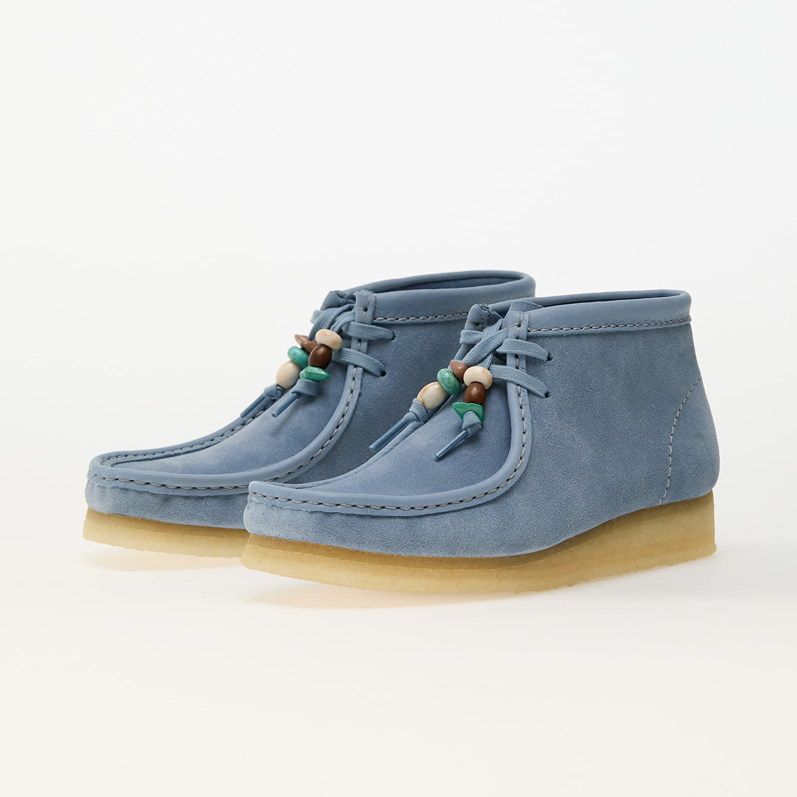 Dámské tenisky a boty Clarks Originals Wallabee Boot Powder Blue Sde