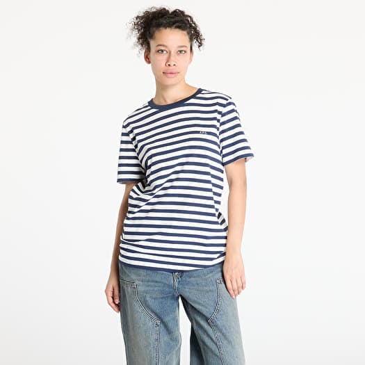 T-skjorte A.P.C. Standard Striped T-Shirt UNISEX Dark Navy/ White