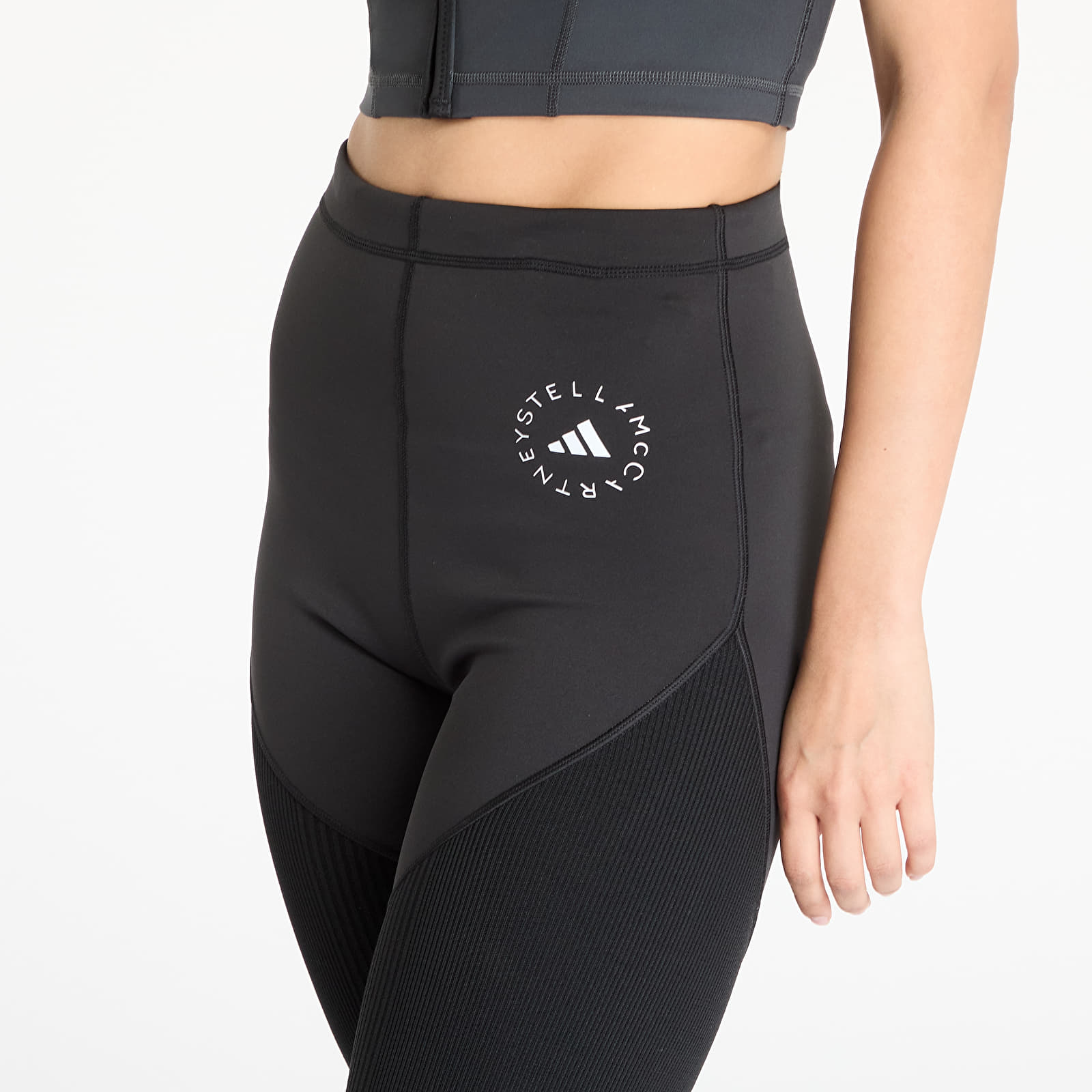 Dámské kalhoty adidas x Stella Mccartney Truestrength Flatknit Pant Black
