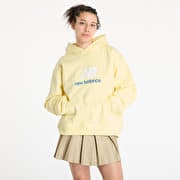 New Balance Athletics French Terry Logo Hoodie Yellow