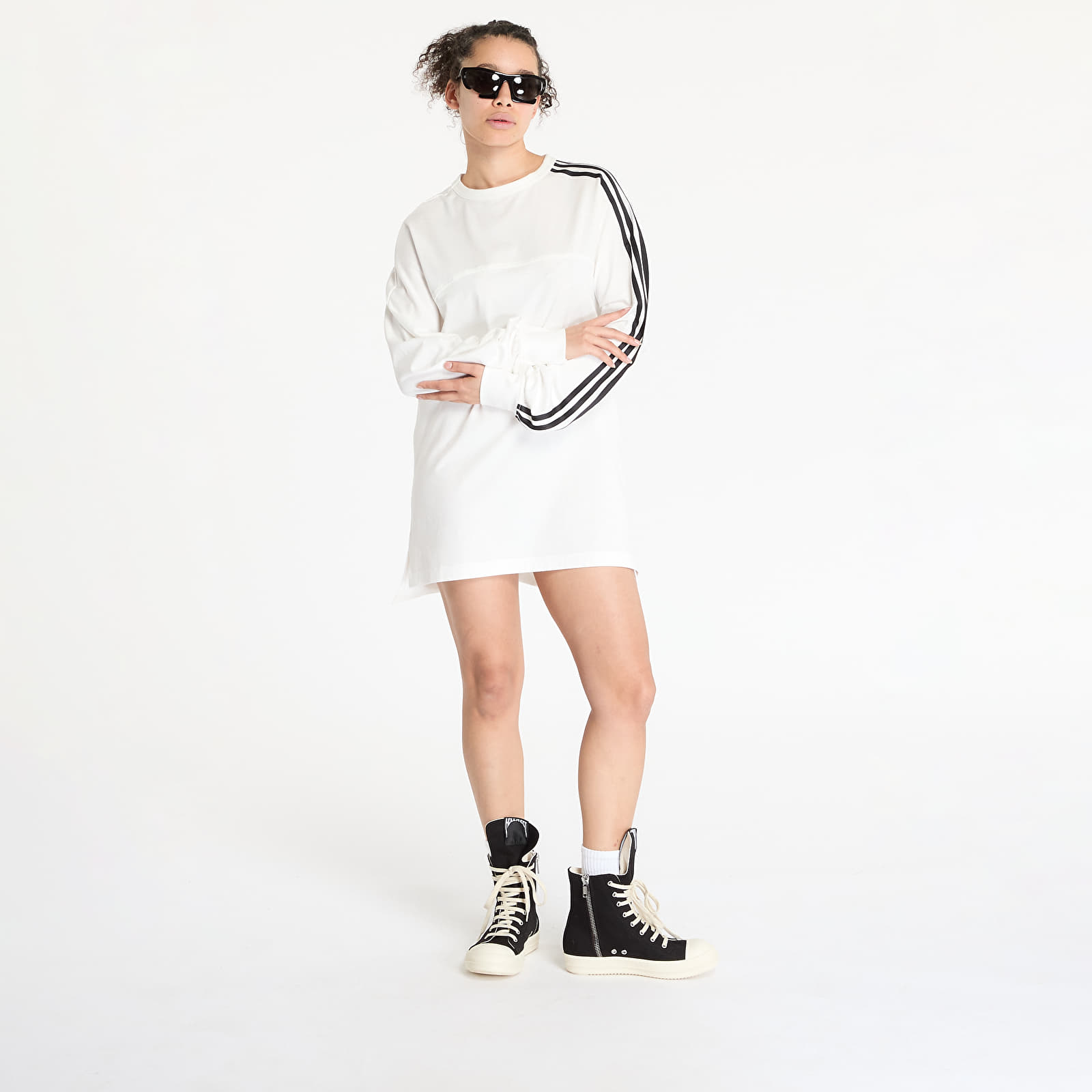 T-shirts Y-3 3-Stripes Long Sleeve Long-Sleeve Top UNISEX Core White
