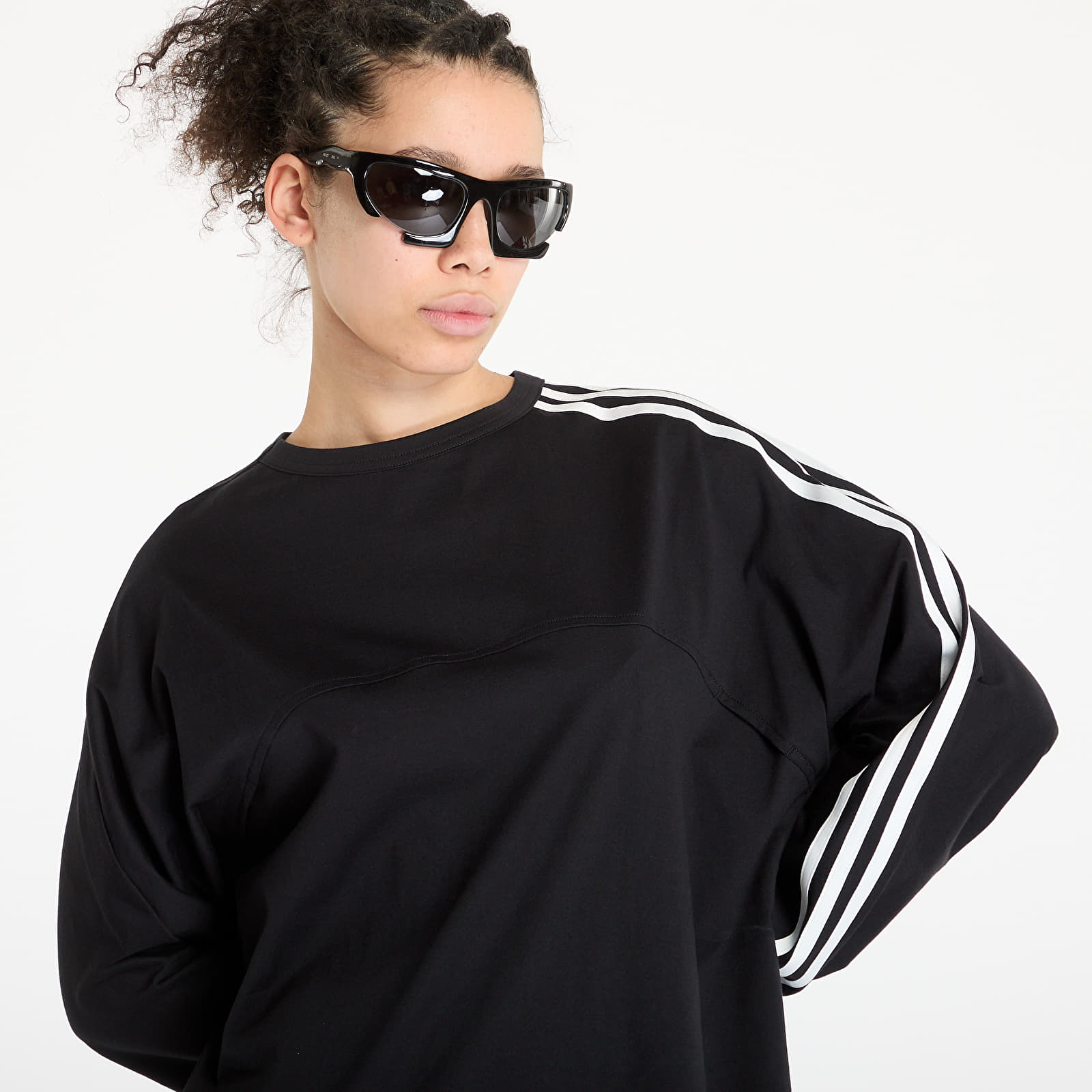 T-Shirts Y-3 3-Stripes Long Sleeve Top UNISEX Black