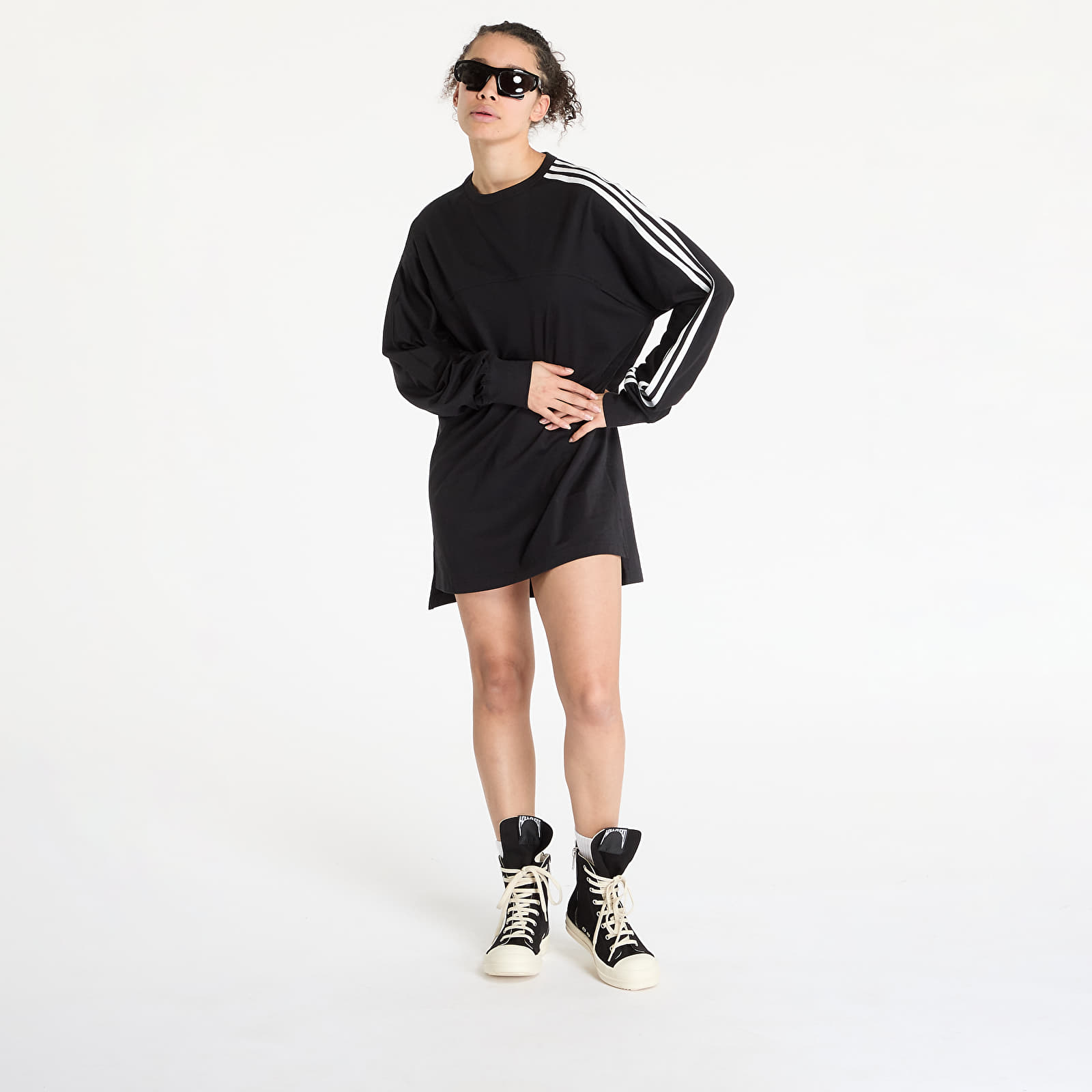 T-Shirts Y-3 3-Stripes Long Sleeve Top UNISEX Black