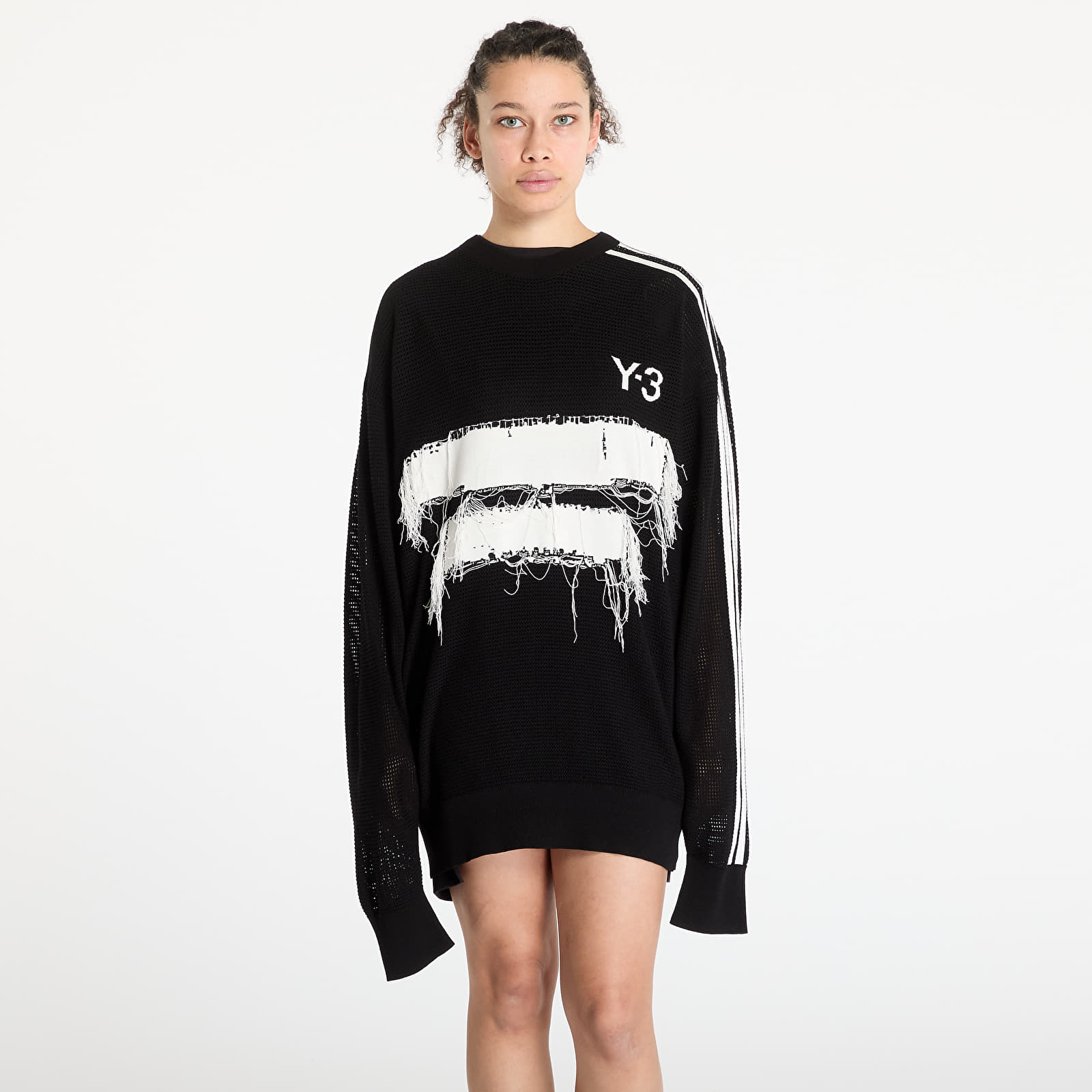 Sweaters Y-3 Graphic Knit Crew Sweatshirt UNISEX Black