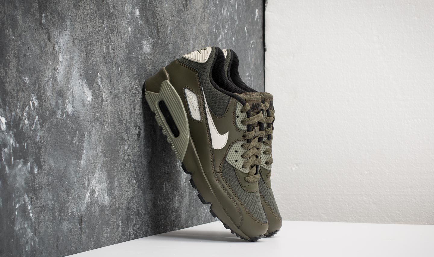 Dámské tenisky a boty Nike Air Max 90 Mesh (GS) Cargo Khaki/ Light Bone