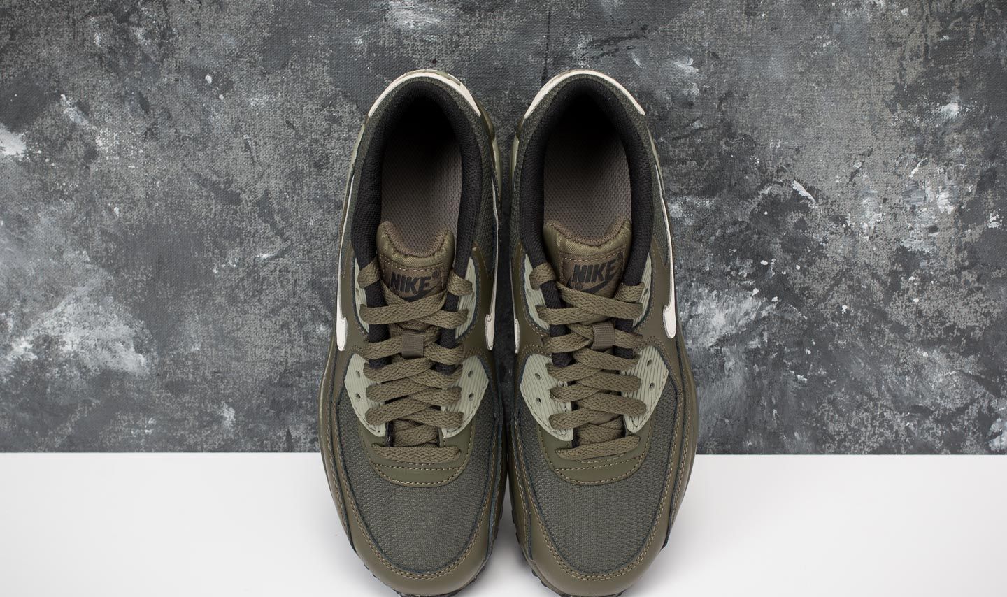 Damen Sneaker und Schuhe Nike Air Max 90 Mesh GS Cargo Khaki Light Bone Footshop
