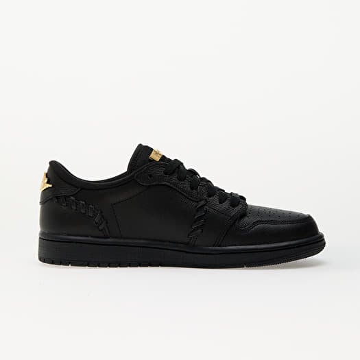 black and gold low top jordan 1