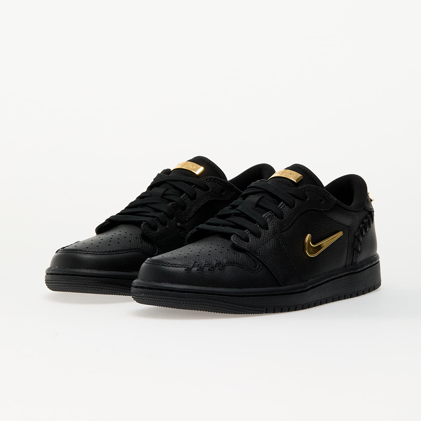 Dámske topánky a tenisky Air Jordan Wmns 1 Mm Low Black/ Metallic Gold