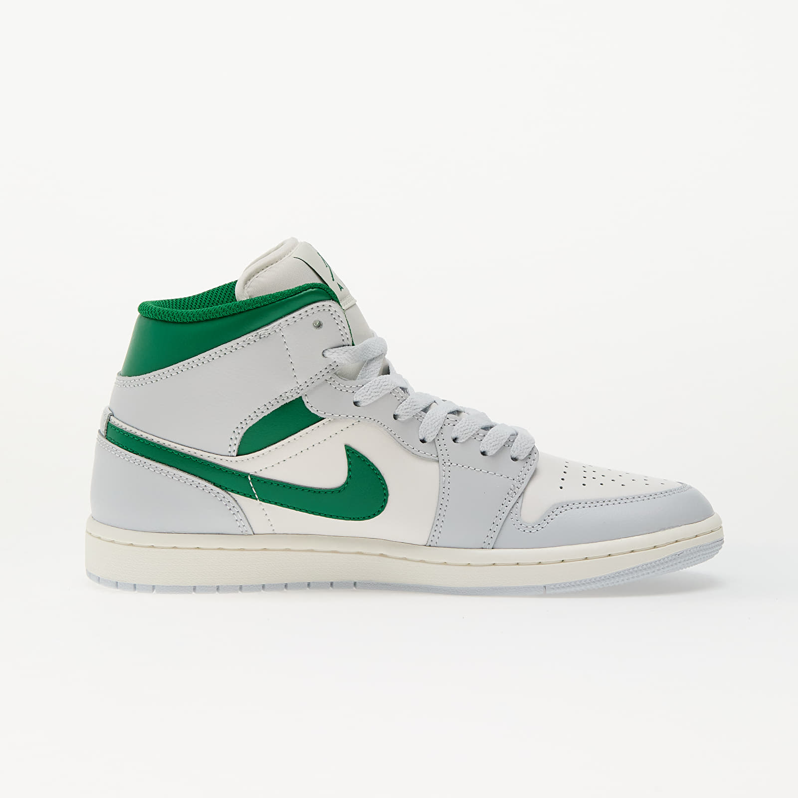 Férfi cipők Air Jordan 1 Mid Summit White/ Pine Green-Pure Platinum-Sail