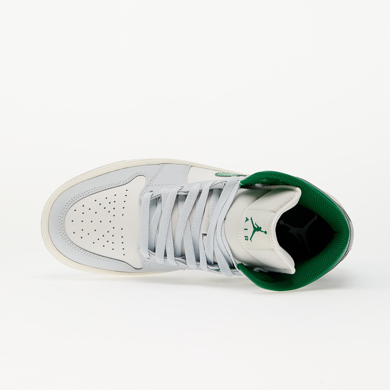 Férfi cipők Air Jordan 1 Mid Summit White/ Pine Green-Pure Platinum-Sail