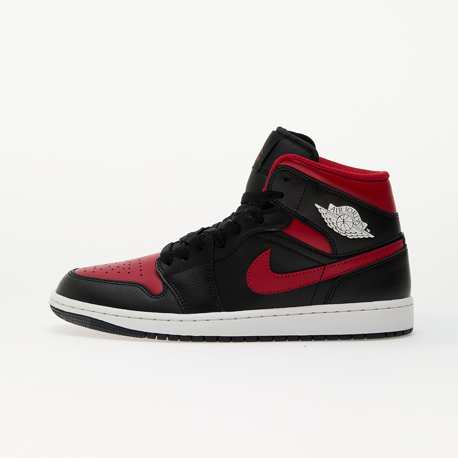 Herren Sneaker und Schuhe Air Jordan 1 Mid Black/ Varsity Red-Summit White