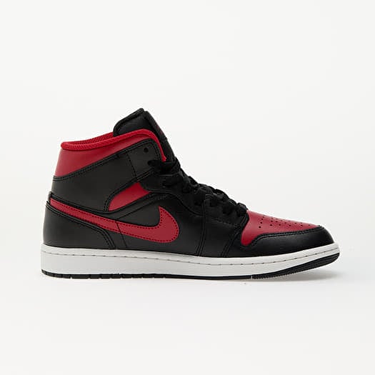 Men's shoes Air Jordan 1 Mid Black/ Varsity Red-Summit White