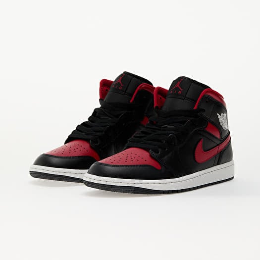 Men's shoes Air Jordan 1 Mid Black/ Varsity Red-Summit White