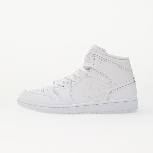 Air Jordan 1 Mid White/ White-White