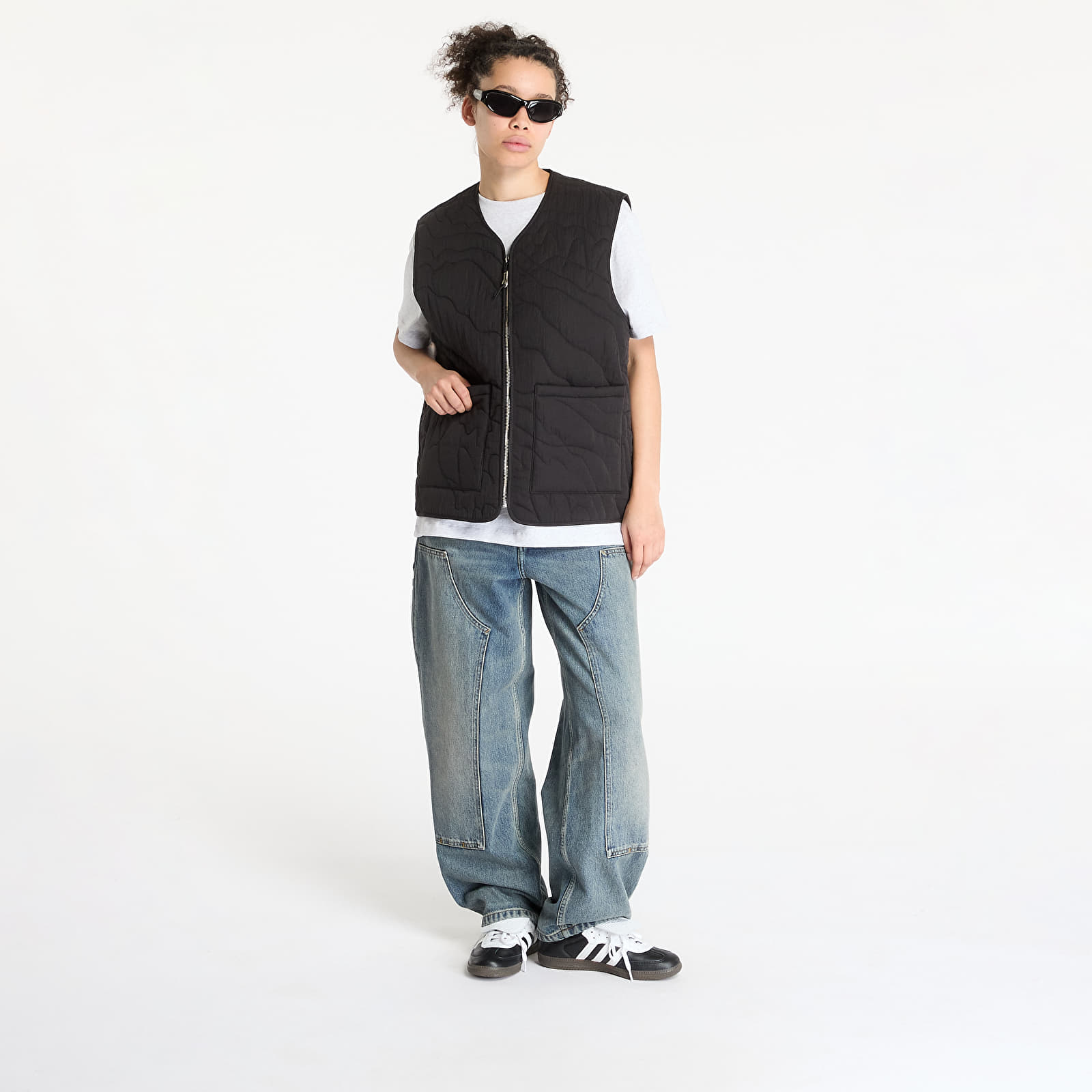 Westen FTSHP Silver Lining Quilted Vest UNISEX Black