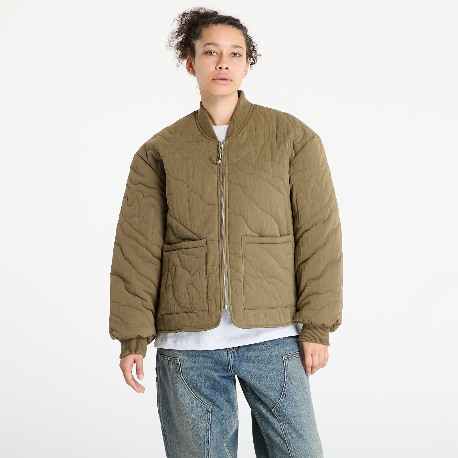 Jacken FTSHP Silver Lining Quilted Jacket UNISEX Olive