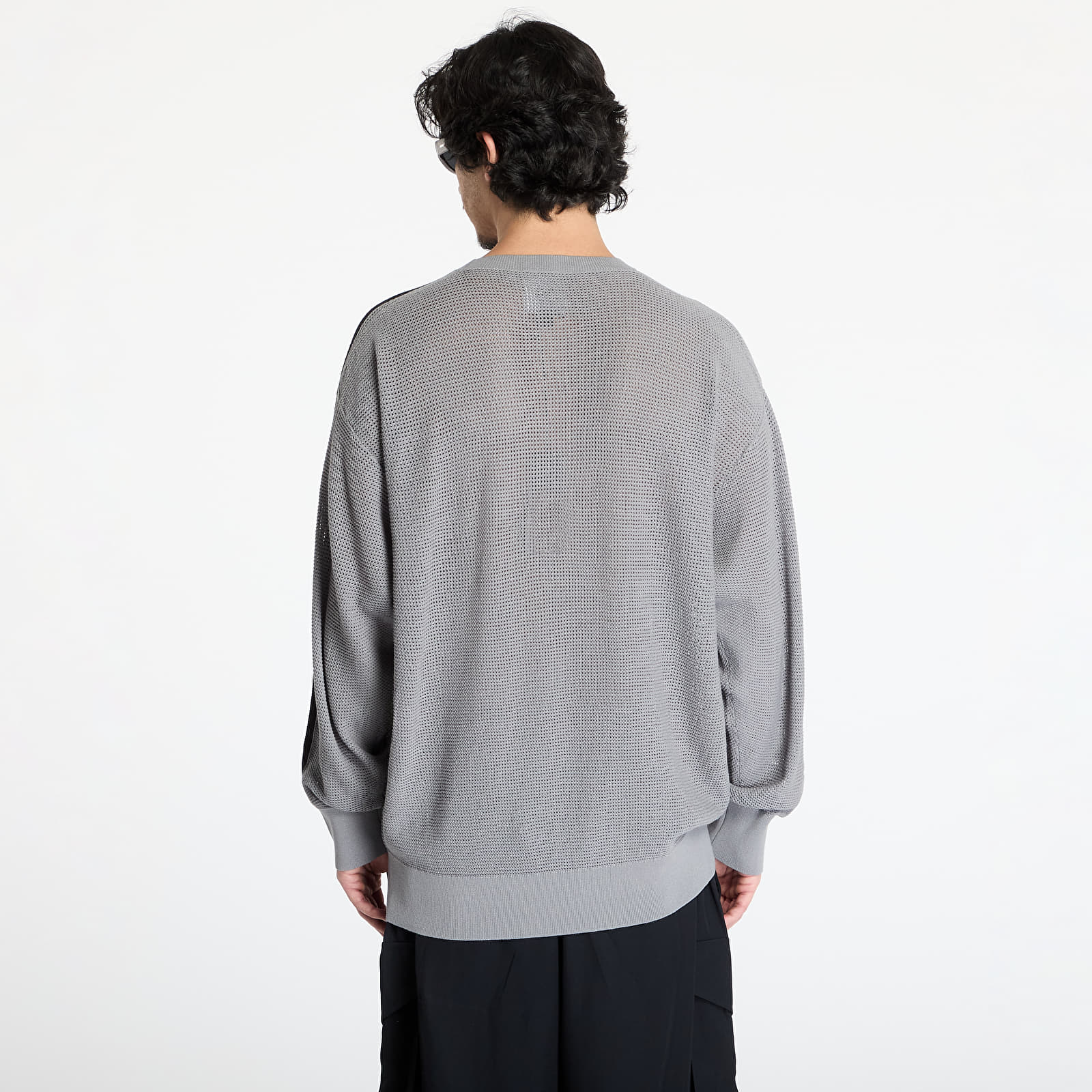 Pulovere Y-3 Graphic Knit Crew Sweatshirt UNISEX Solid Grey