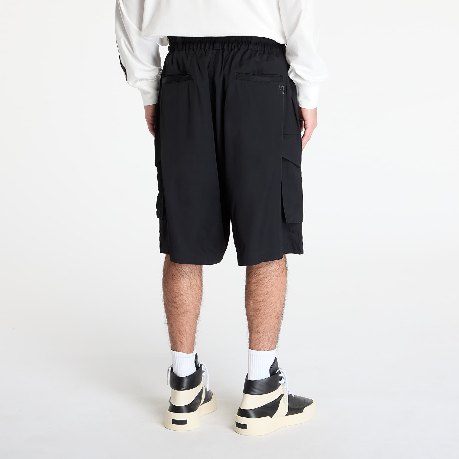 Kurzhosen Y-3 Rayon Twill Shorts Black