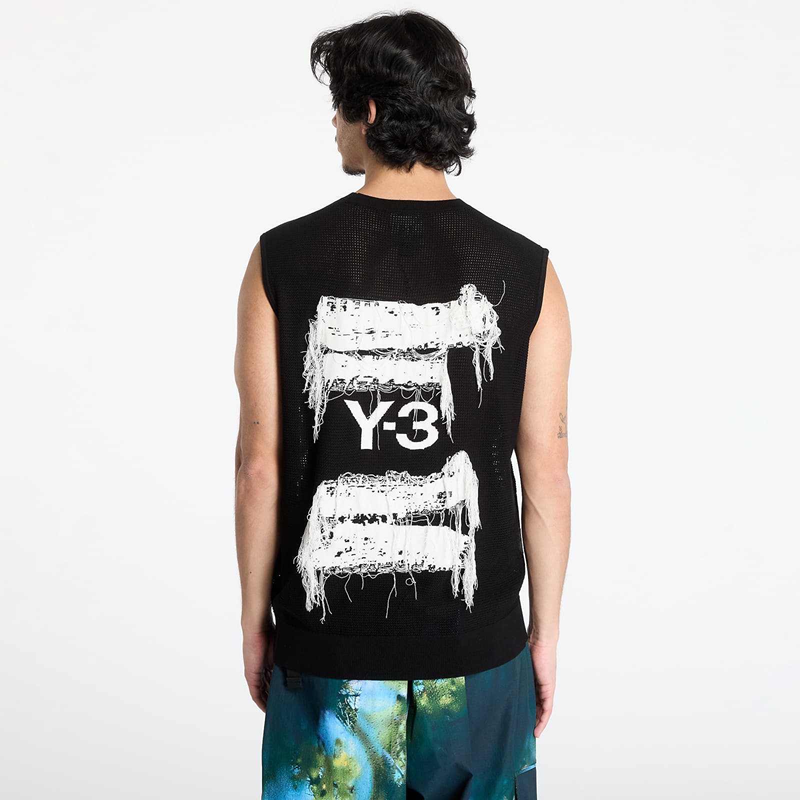 Westen Y-3 Graphic Knit Vest UNISEX Black