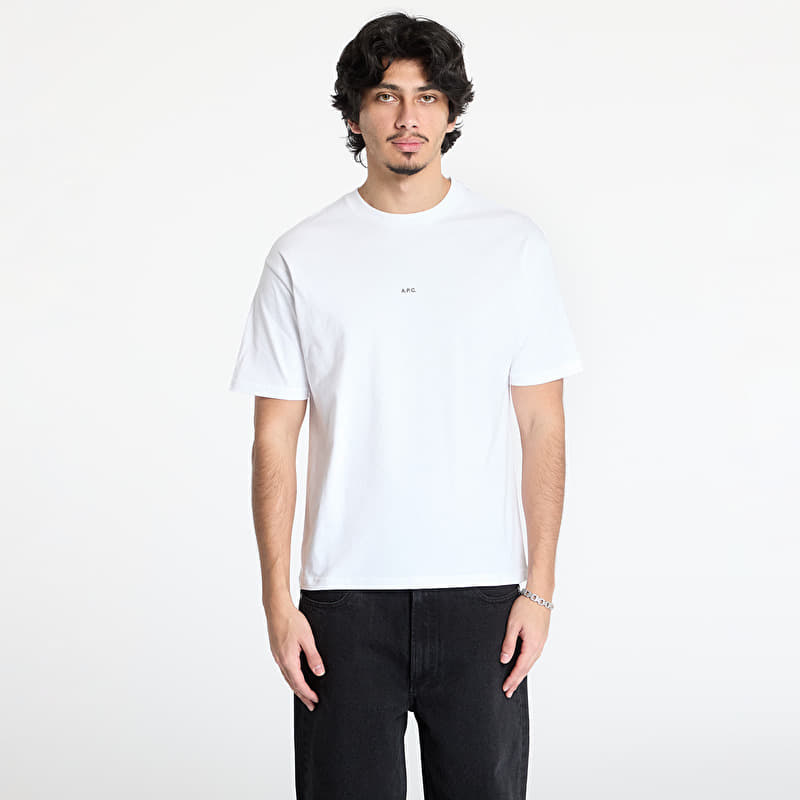 Maglietta A.P.C. Boxy Micro Logo T-Shirt White/ Black