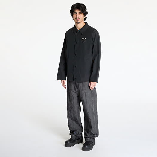 A.P.C. BLACKナイロンジャケットL A.P.C. Regis Jacket Black | Footshop