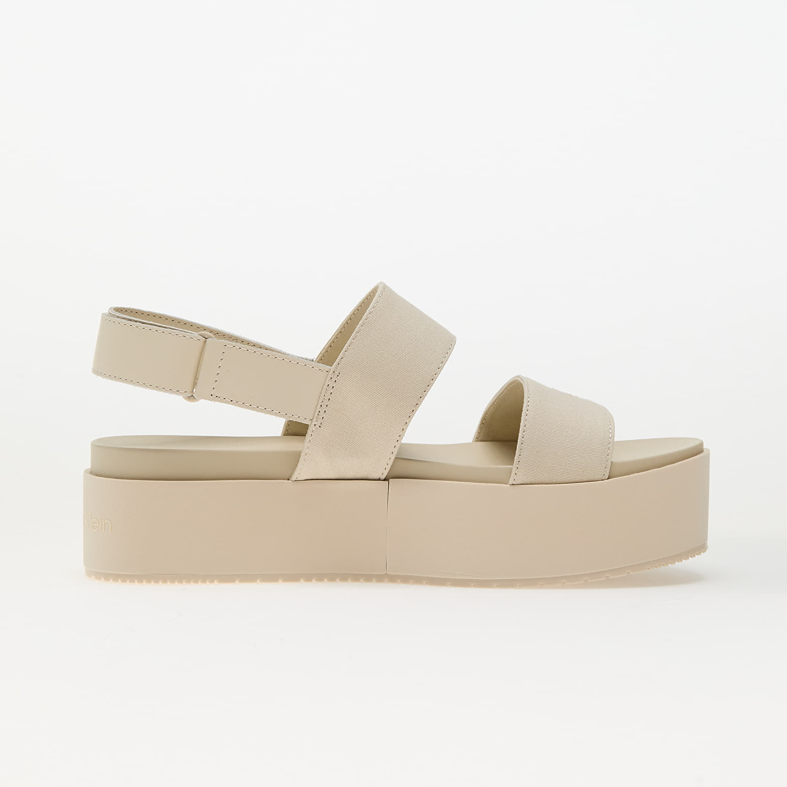 Dámské tenisky a boty Calvin Klein Jeans Flatform Sandal Slin Beige