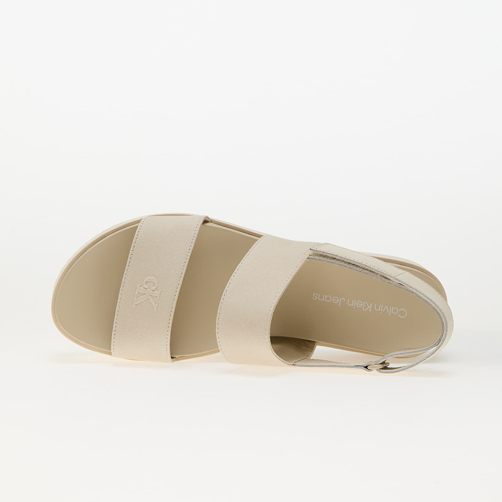 Dámské tenisky a boty Calvin Klein Jeans Flatform Sandal Slin Beige
