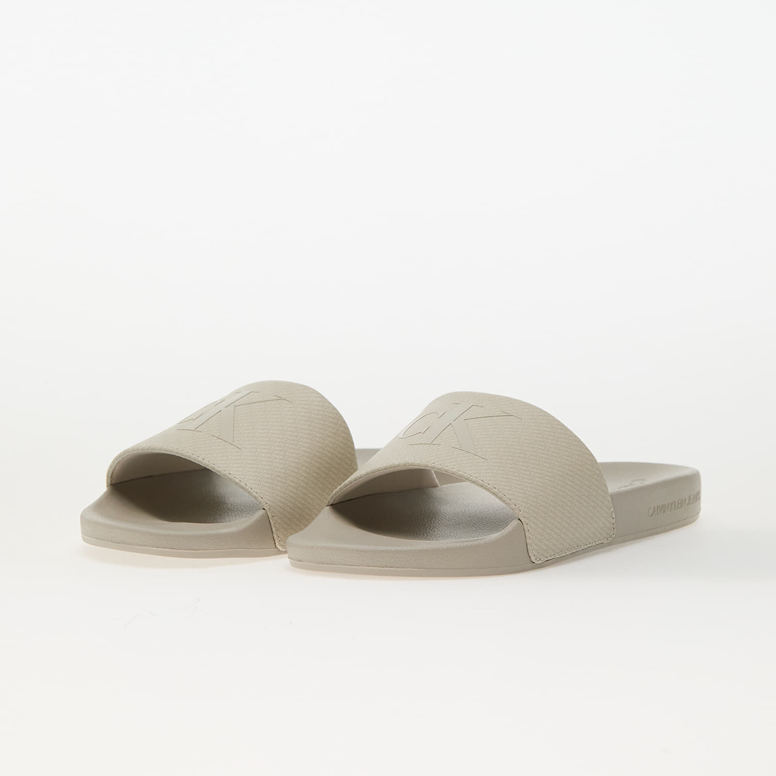 Buty męskie Calvin Klein Jeans Slide Aop Print Beige