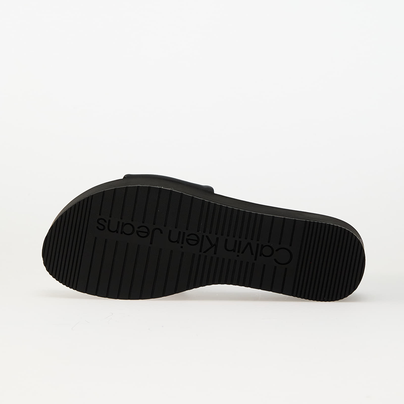 Dámské tenisky a boty Calvin Klein Jeans Flatform Sandal Slid Black