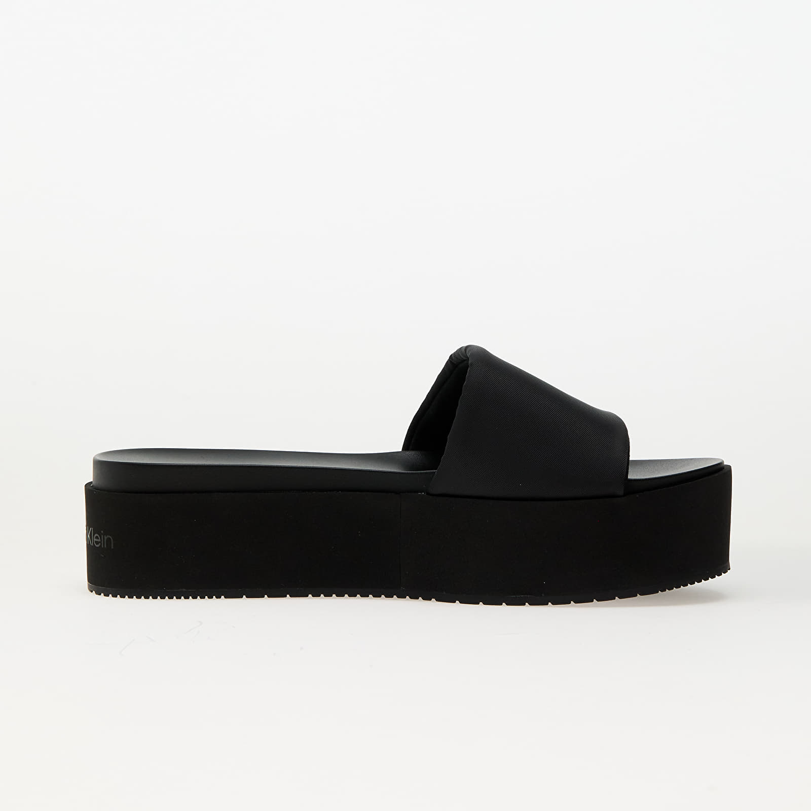 Dámské tenisky a boty Calvin Klein Jeans Flatform Sandal Slid Black
