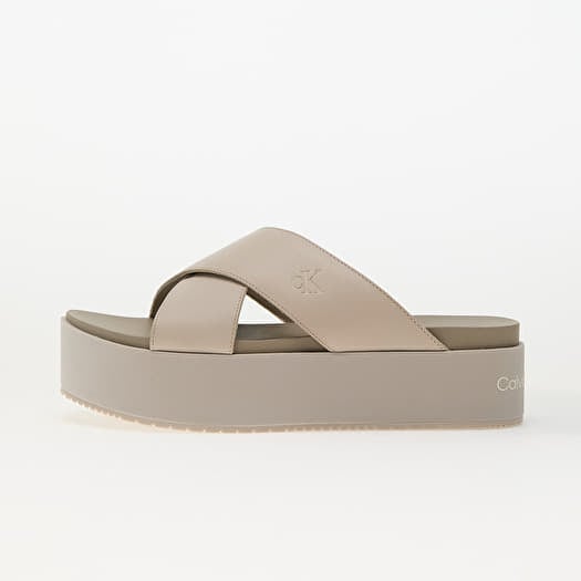 Calvin Klein Jeans Flatform Cross Mg Uc Beige