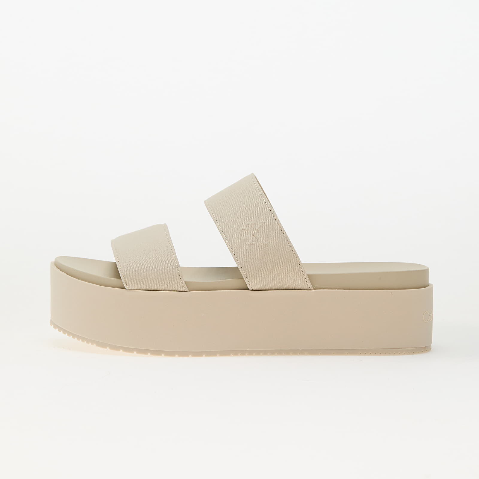 Frauen Calvin Klein Jeans Flatform Sandal Webb Beige