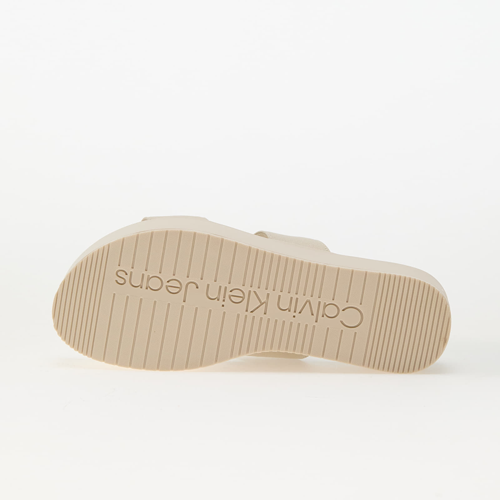 Frauen Calvin Klein Jeans Flatform Sandal Webb Beige