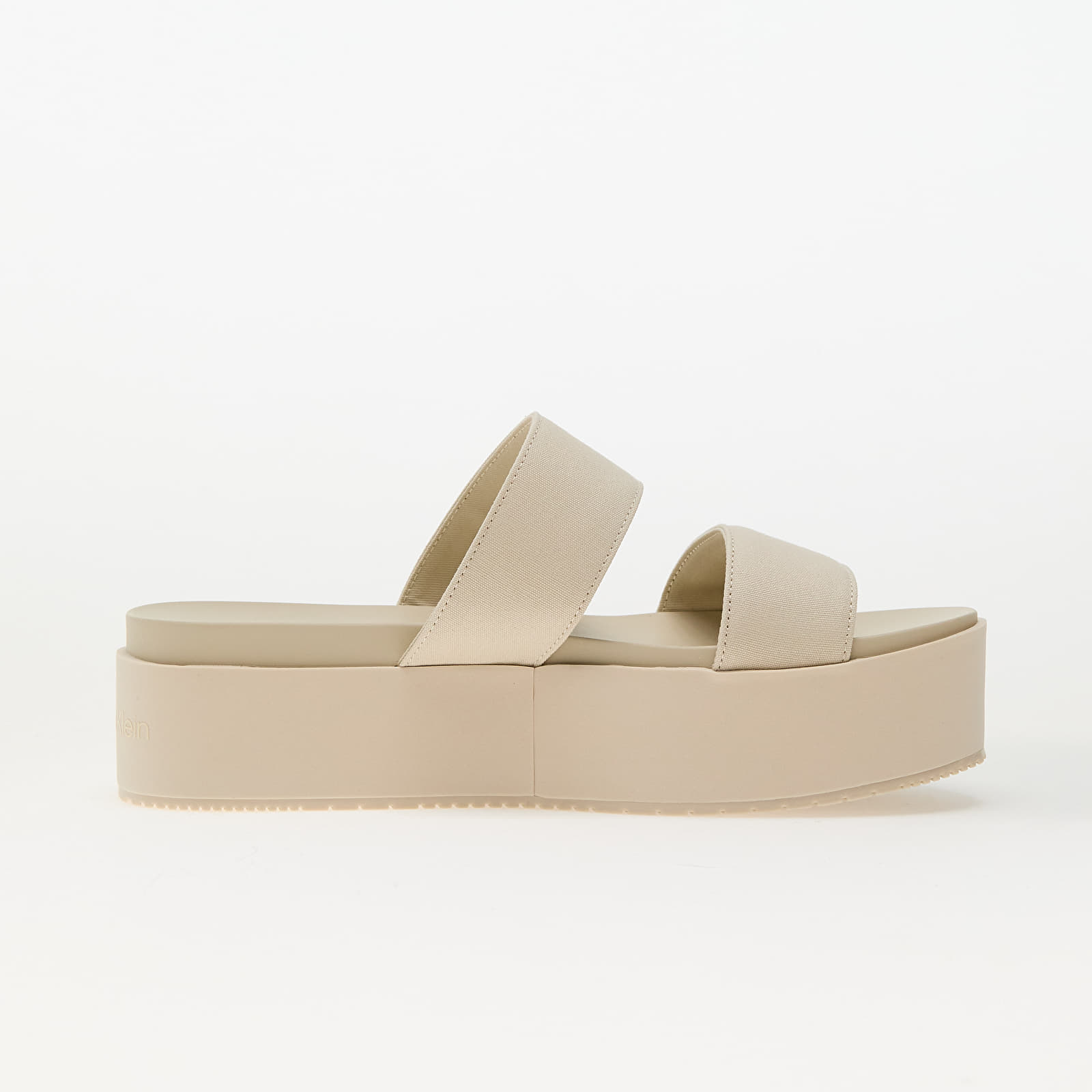 Frauen Calvin Klein Jeans Flatform Sandal Webb Beige