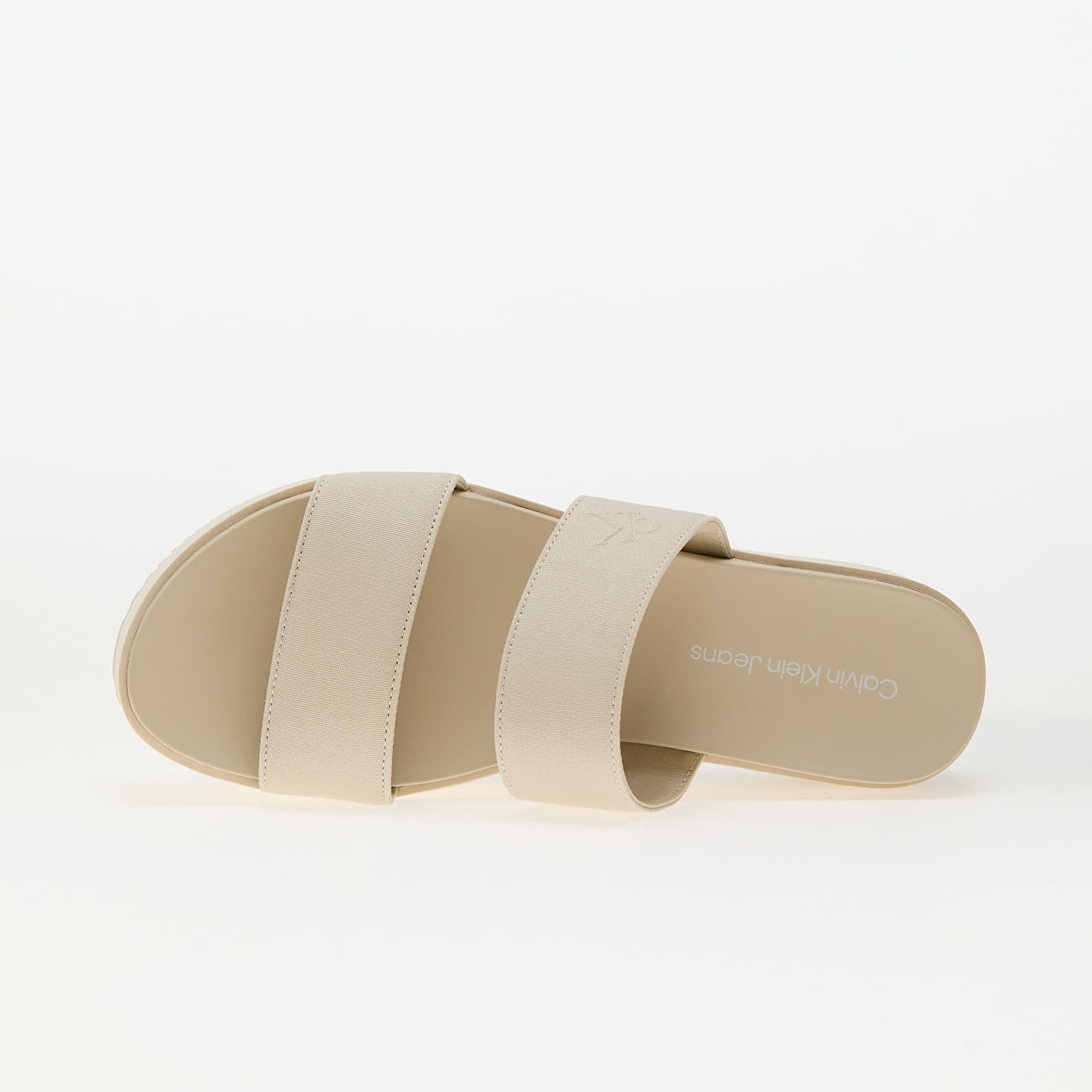 Frauen Calvin Klein Jeans Flatform Sandal Webb Beige