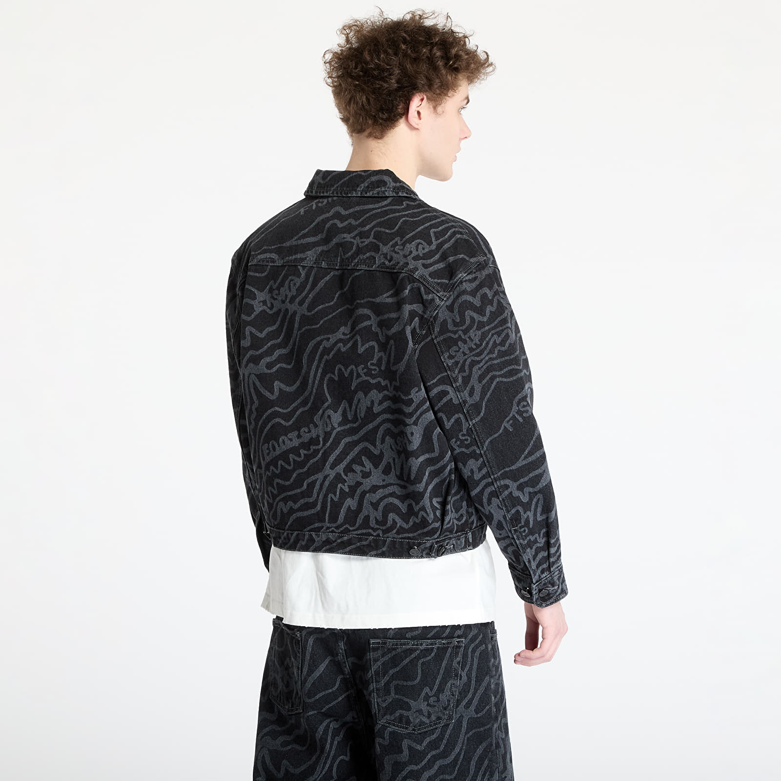 Casacos FTSHP Silver Lining Denim Jacket UNISEX Black