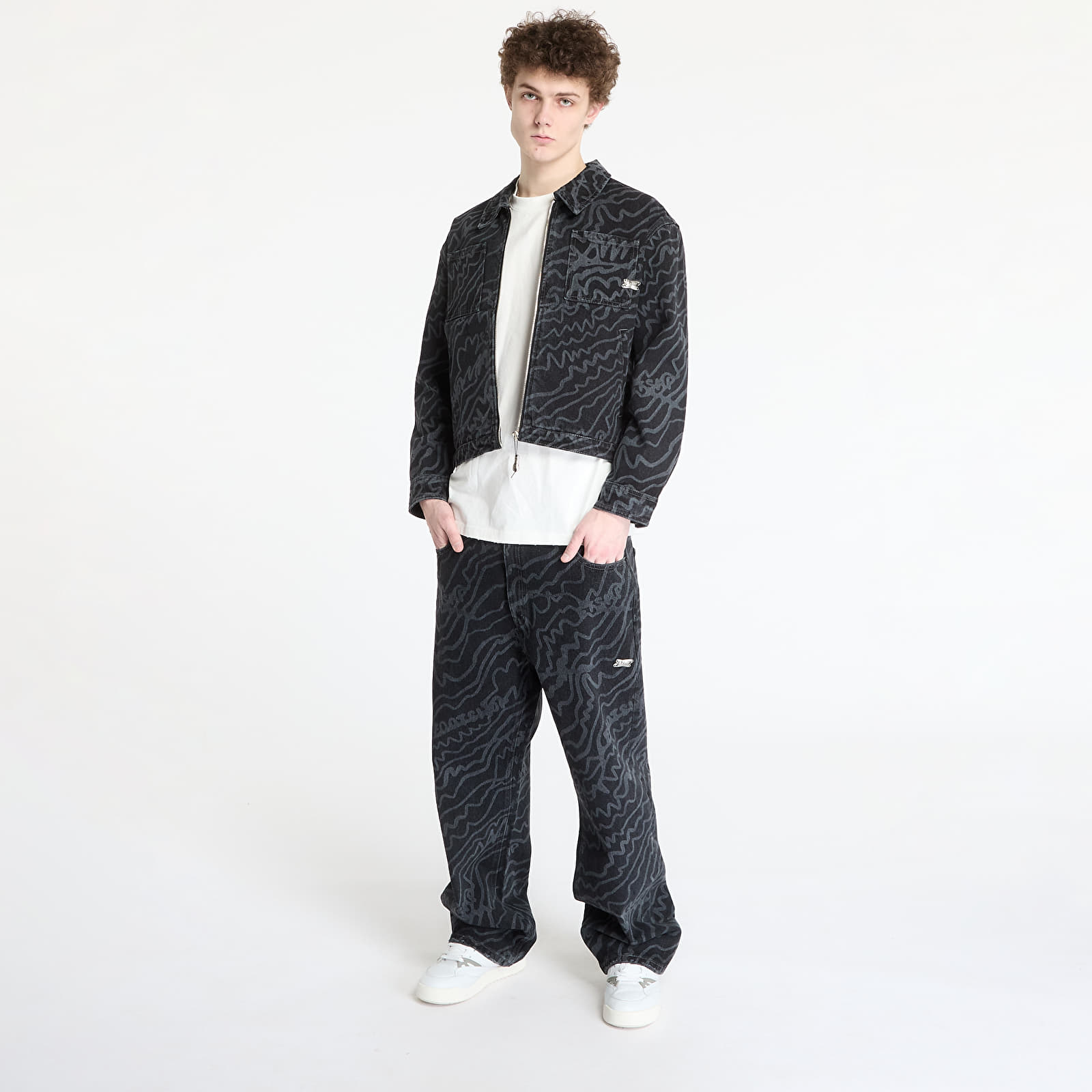 Casacos FTSHP Silver Lining Denim Jacket UNISEX Black