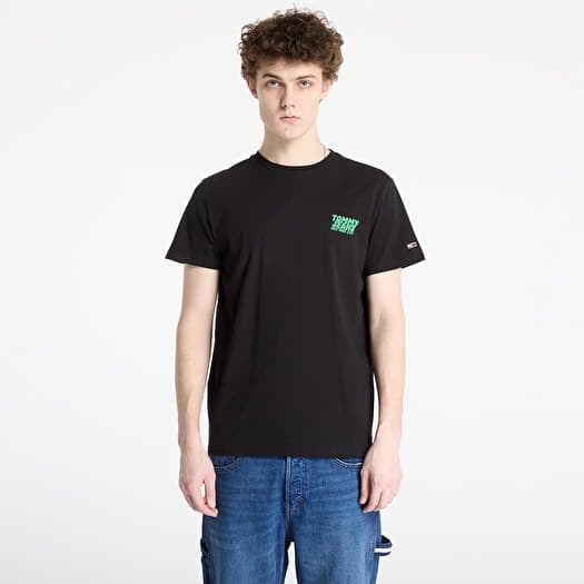 Tommy Jeans Slim Bubble Print Tee Black