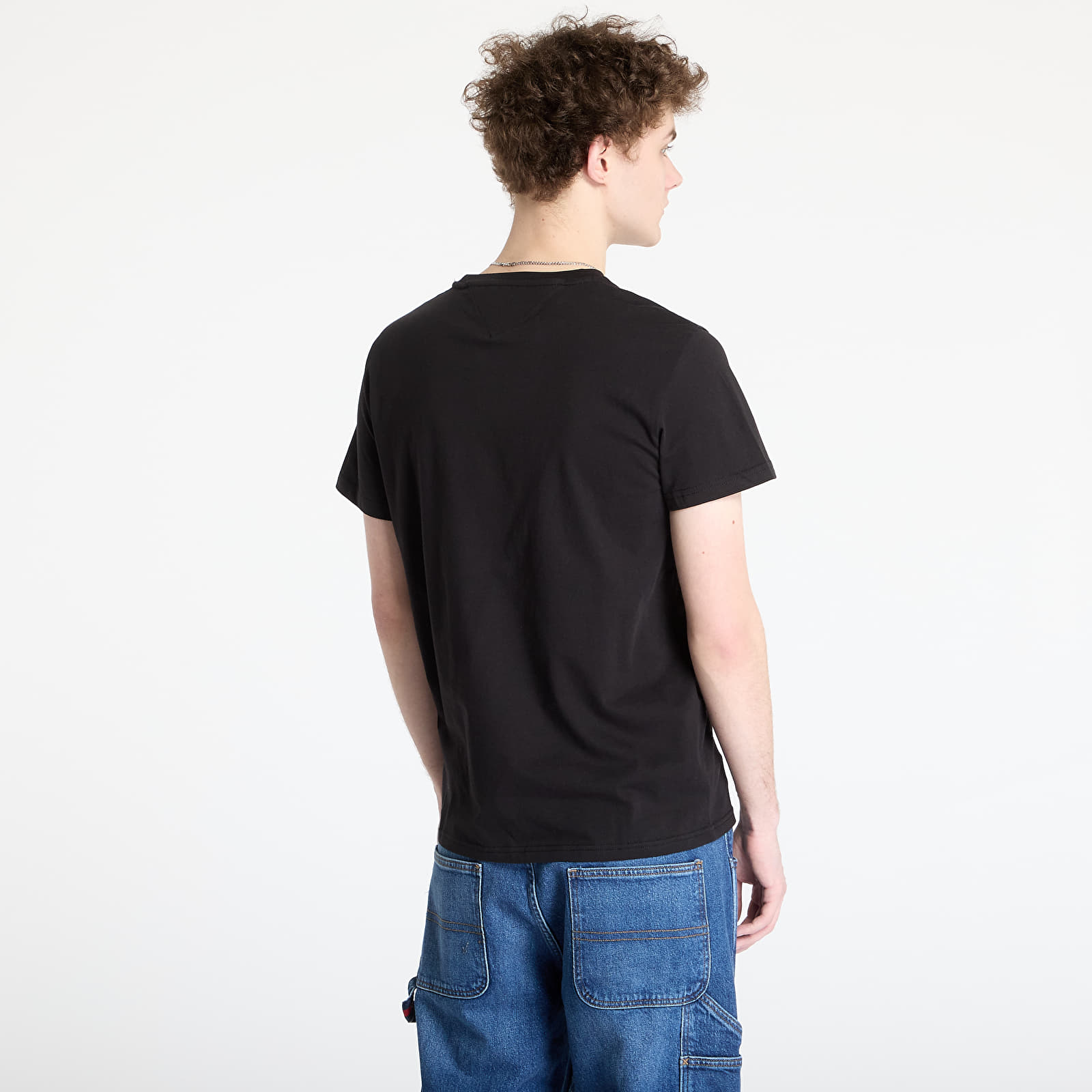 Pánske tričká Tommy Jeans Slim Bubble Print Tee Black