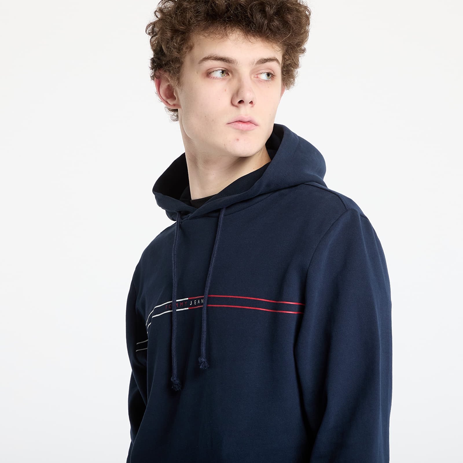 Pánské mikiny Tommy Jeans Regular Entry Graphic Hoodie Blue