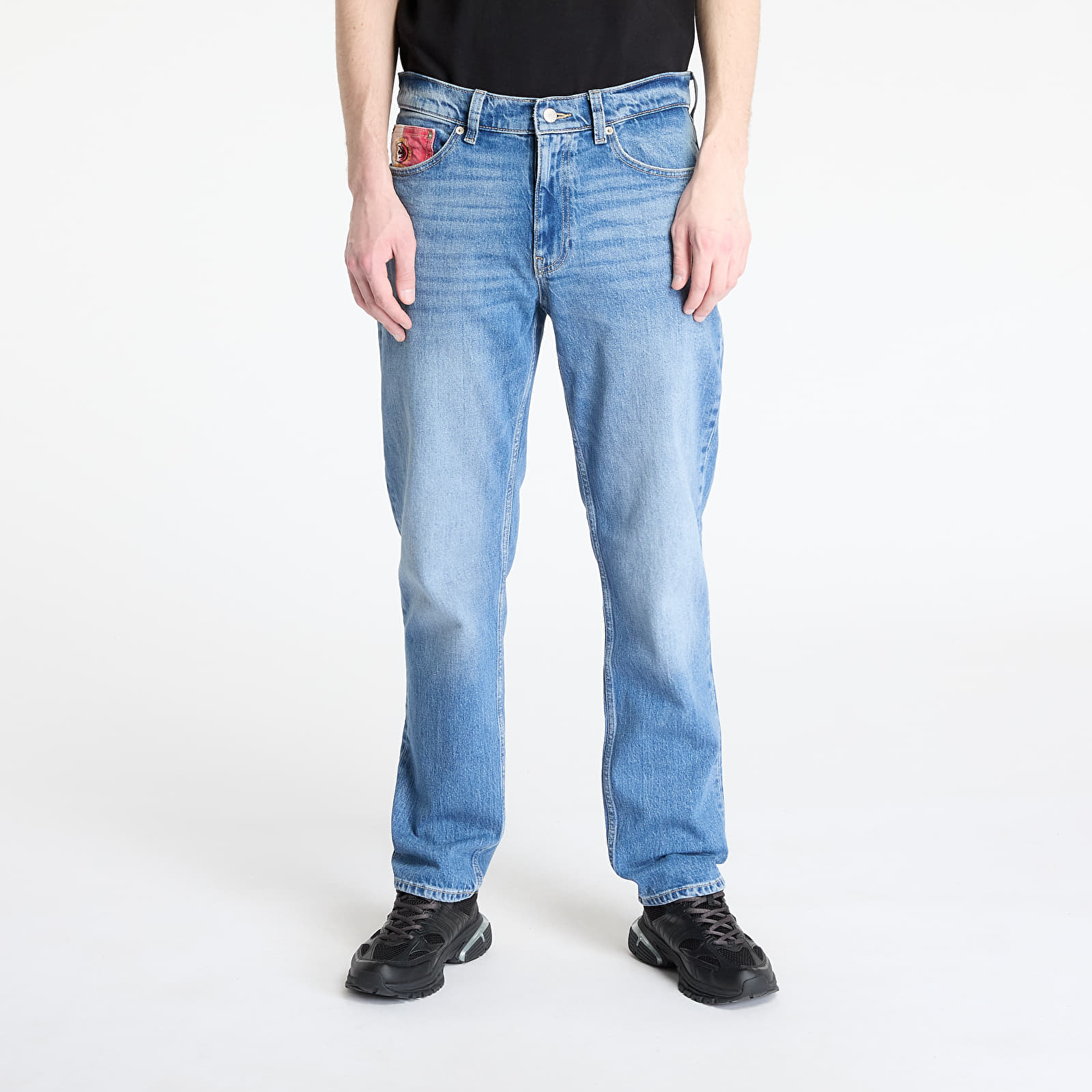 Pánské jeans  Tommy Jeans Ryan Slim Straight Jeans Denim Medium