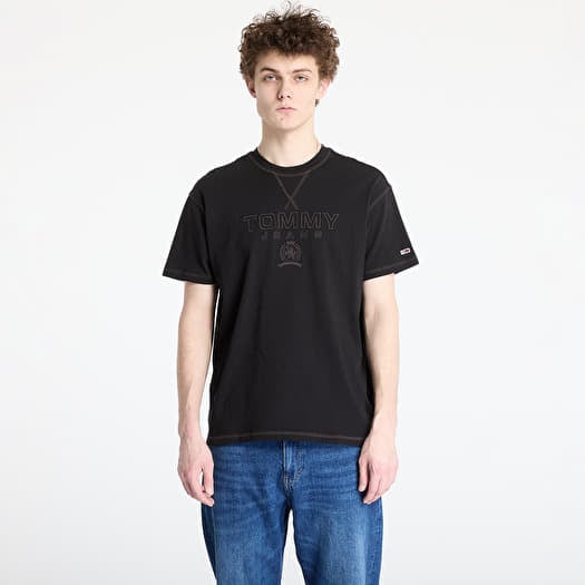 Tommy Jeans Relaxed Tonal Crest Tee Black