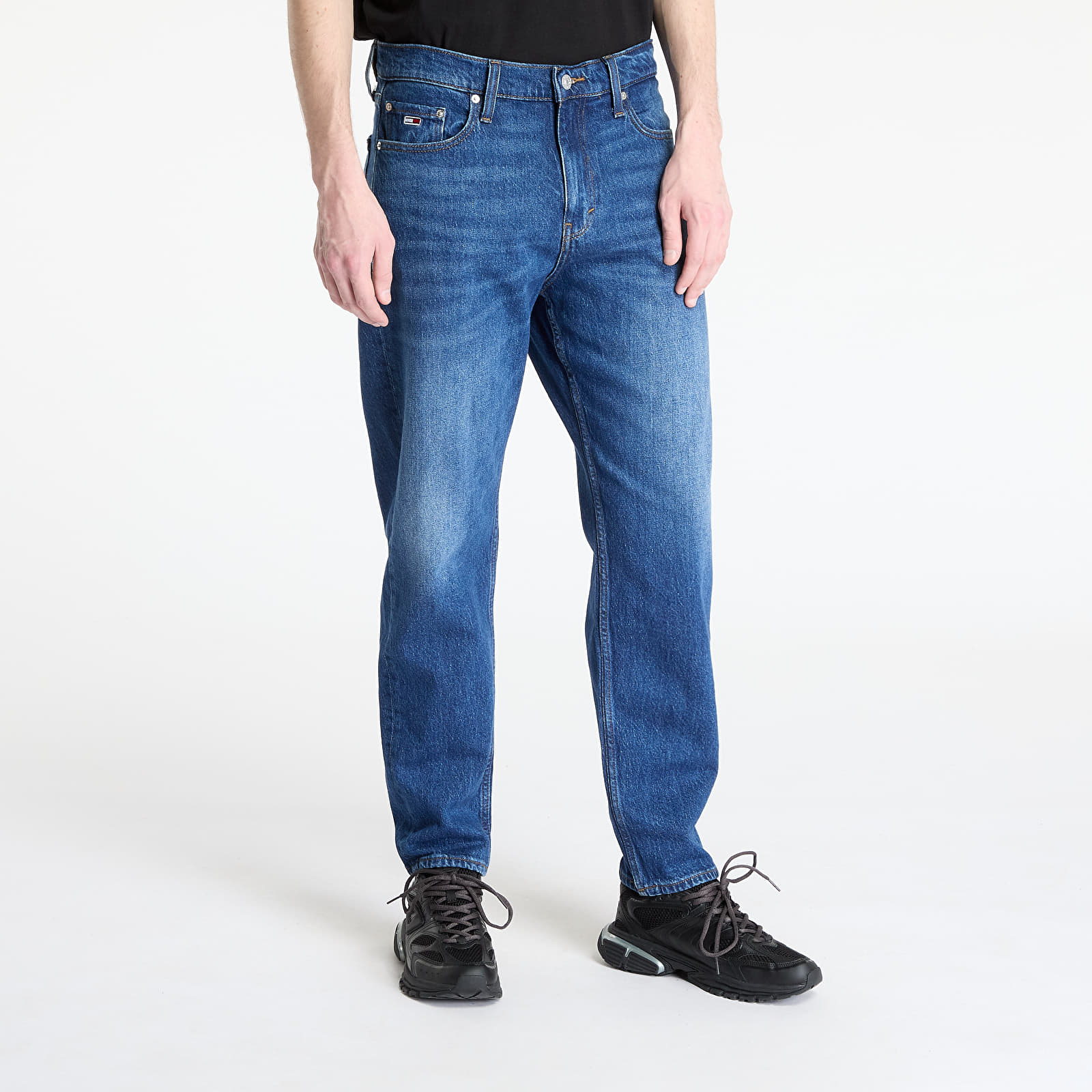 Pánské jeans  Tommy Jeans Isaac Relaxed Tapered Jeans Denim Dark