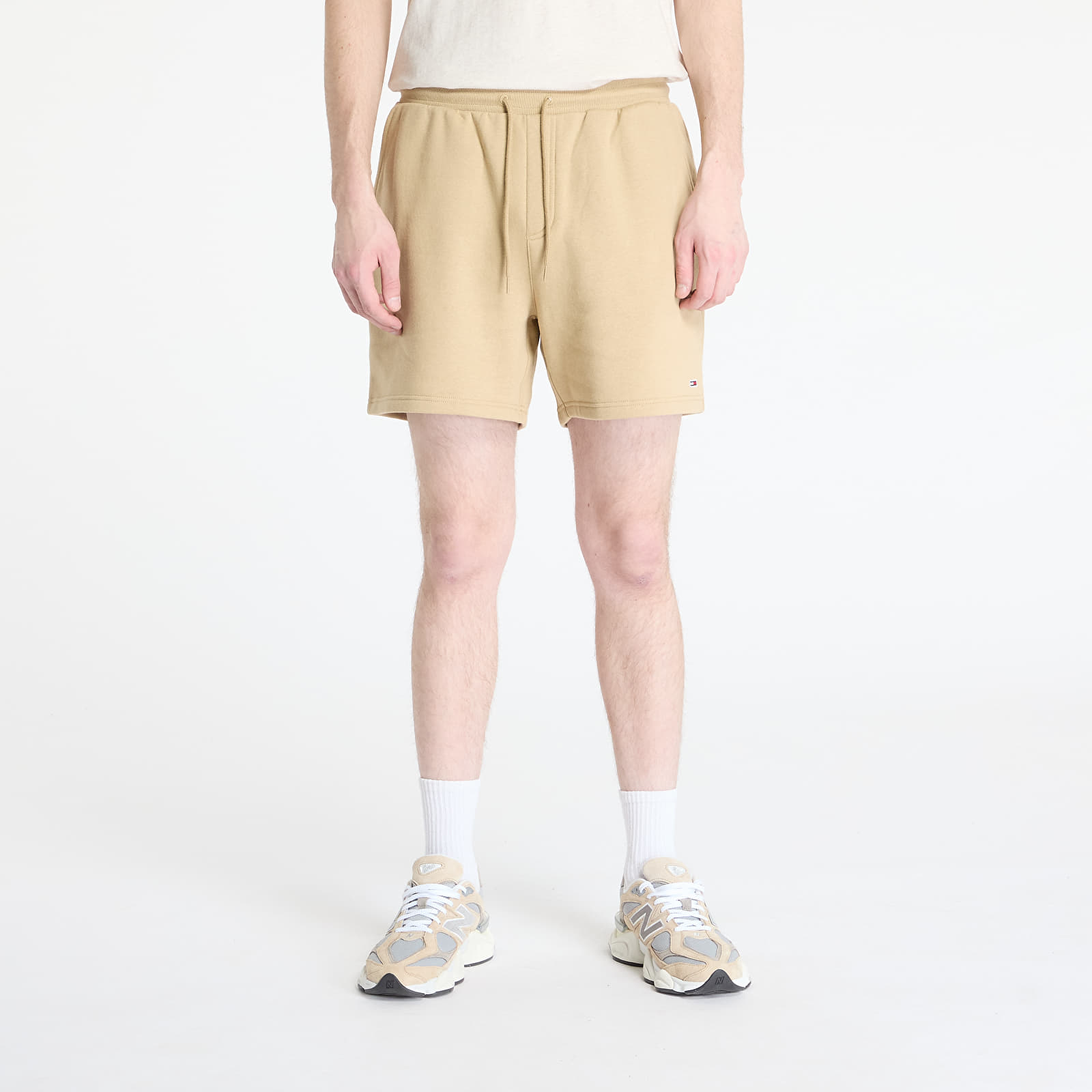 Kraťasy Tommy Jeans S Flag Beach Short Beige