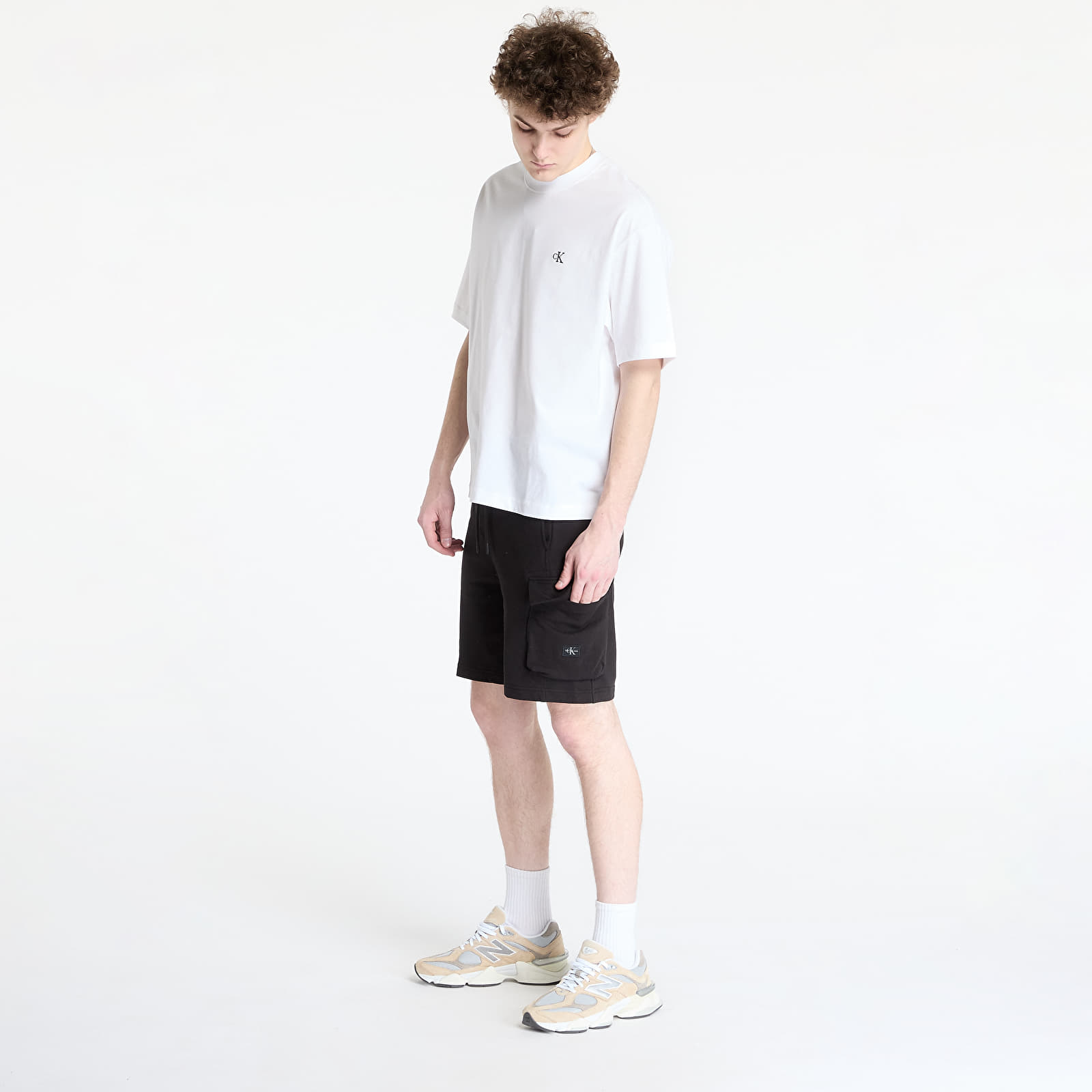Pánské kraťasy Calvin Klein Jeans Woven Label Short Black